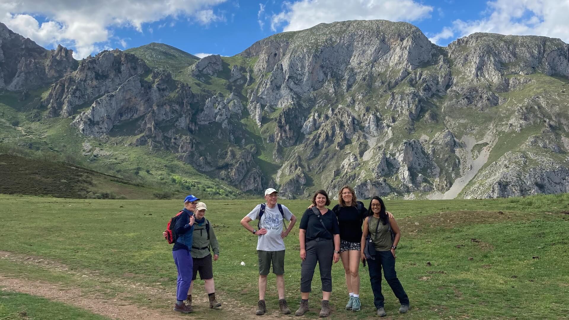 Spanish student hiking in Picos de Europa National Park