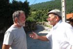 Talking to a local.